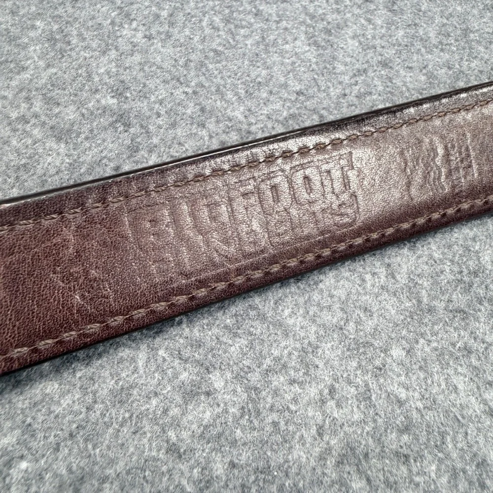 Bigfoot Gun Belts Brown Leather Reinforced EDC Belt Size 44 Pant 40